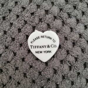 Tiffany & Co. White Heart Charm.Bone China. Is Broken Maybe Can Be Fixed See Pic